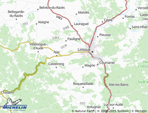 MICHELIN La Digne-d'Aval map - ViaMichelin