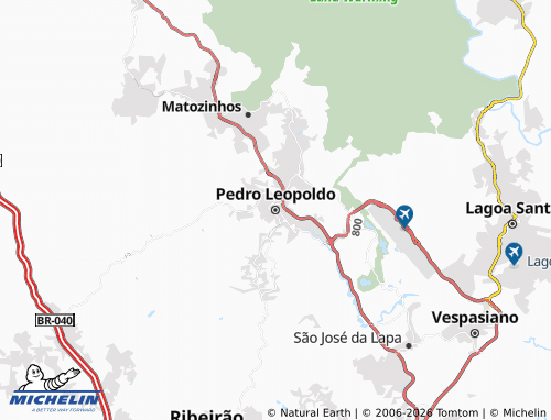 Mapa MICHELIN Pedro Leopoldo - ViaMichelin