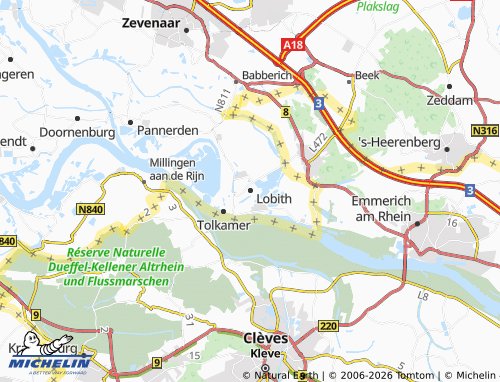Carte MICHELIN Lobith - ViaMichelin
