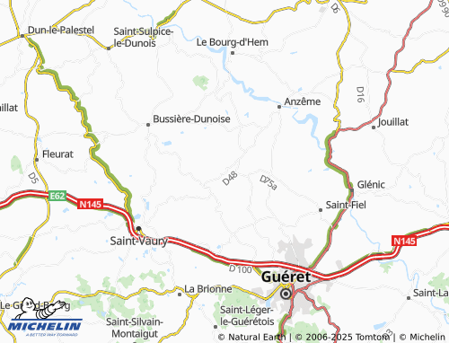 Carte MICHELIN Busserolles - ViaMichelin