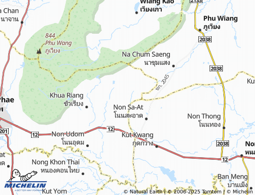 MICHELIN Nong Sao Lao map - ViaMichelin