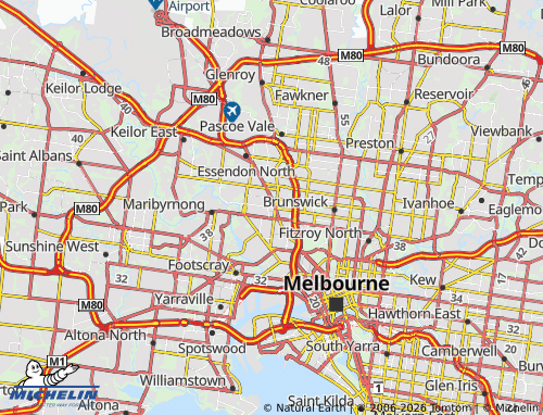 MICHELIN Moonee Ponds map - ViaMichelin