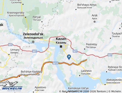 MICHELIN-Landkarte Kazan - ViaMichelin