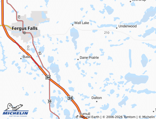Mapa MICHELIN Dane Prairie - ViaMichelin