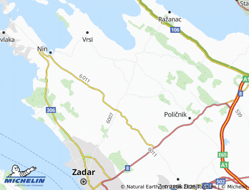 MICHELIN Poljica-Brig map - ViaMichelin