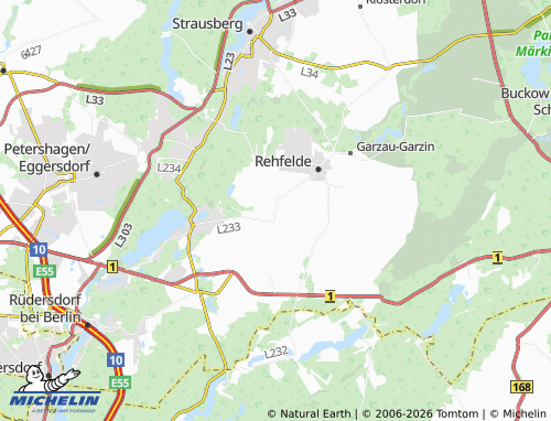 MICHELIN Dorf Rehfelde map - ViaMichelin