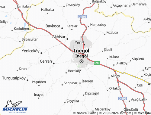 MICHELIN Burhaniye map - ViaMichelin