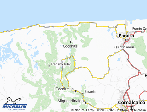 Mapa MICHELIN Ignacio Zaragoza Tercera Sección - ViaMichelin