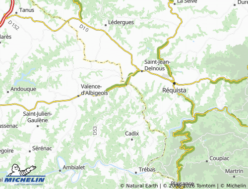 MICHELIN Le Dourn map - ViaMichelin