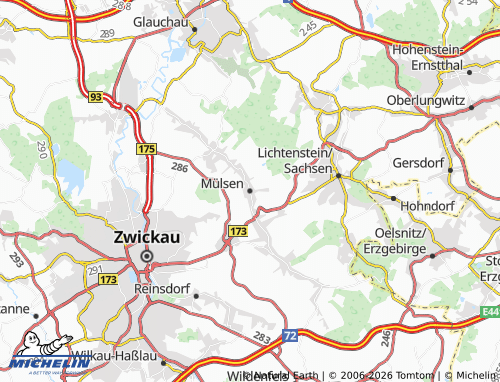 MICHELIN Mülsen map - ViaMichelin