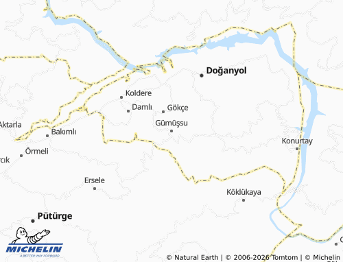 Mappa MICHELIN Gümüşsu - ViaMichelin
