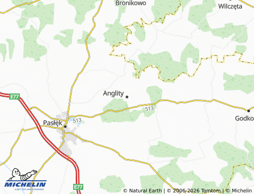 MICHELIN Anglity map - ViaMichelin