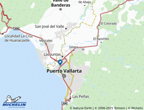MICHELIN Pacífico Azul map - ViaMichelin