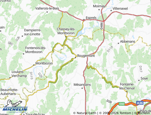 Mapa MICHELIN Rougemont - ViaMichelin