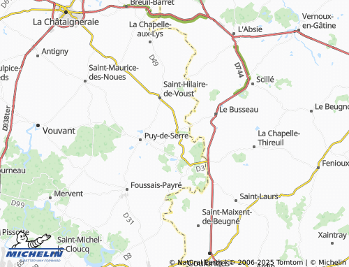 MICHELIN-Landkarte Marillet - ViaMichelin