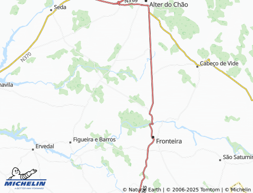 MICHELIN Vale de Seda map - ViaMichelin