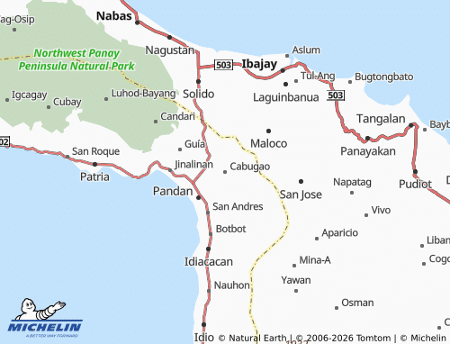 MICHELIN Cabugao map - ViaMichelin