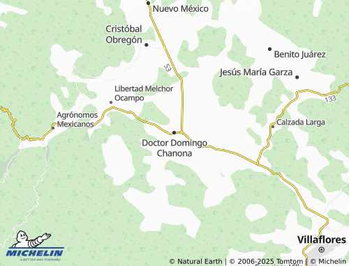 MICHELIN-Landkarte Doctor Domingo Chanona - ViaMichelin