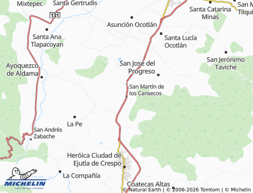Mapa MICHELIN San Martín de los Cansecos - ViaMichelin