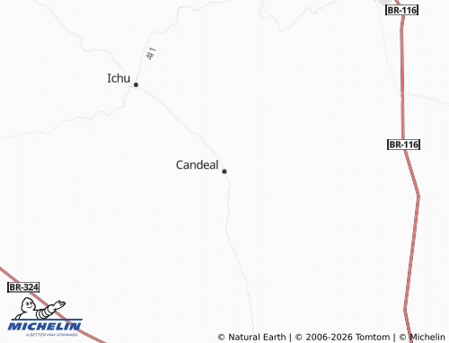 MICHELIN Candeal map - ViaMichelin