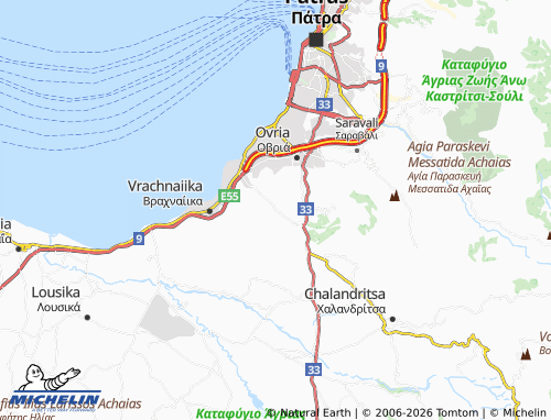 MICHELIN Pavlokastron map - ViaMichelin