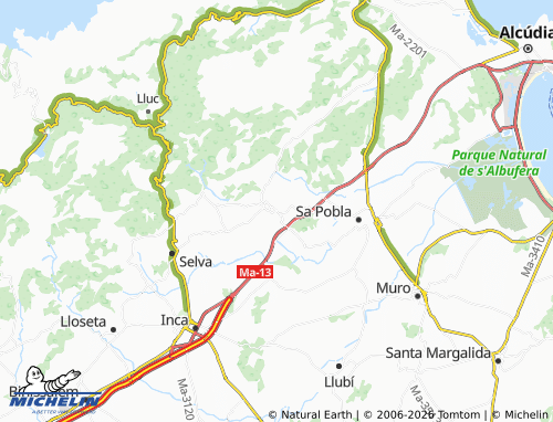 Mapa MICHELIN Campanet - ViaMichelin
