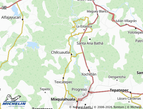 Mapa MICHELIN Chilcuautla - ViaMichelin
