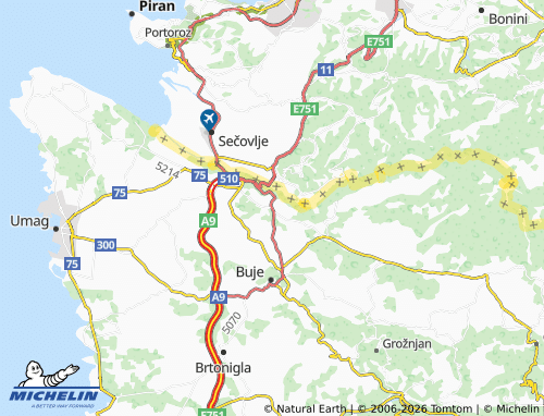 Mapa MICHELIN Kaštel - ViaMichelin