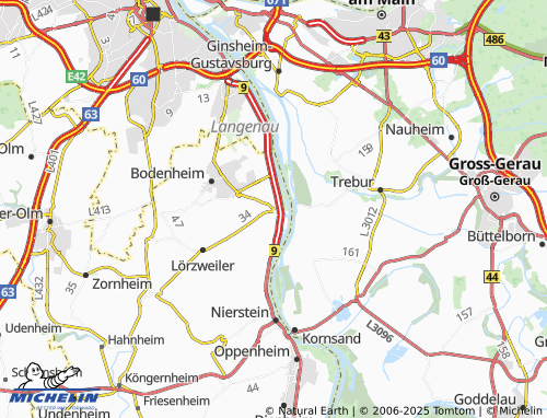 MICHELIN Nackenheim map - ViaMichelin