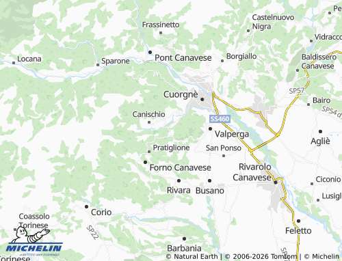 Mapa MICHELIN Prascorsano - ViaMichelin