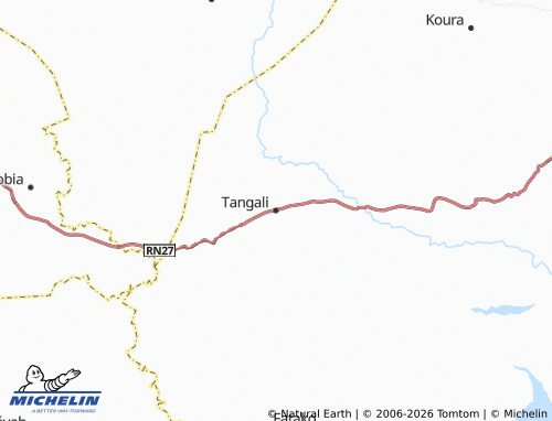 Mapa MICHELIN Tangali - ViaMichelin