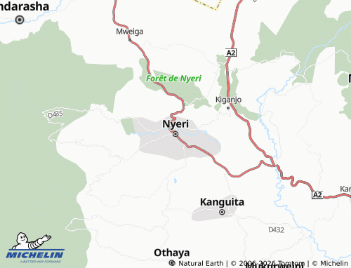 Mapa MICHELIN Nyeri - ViaMichelin