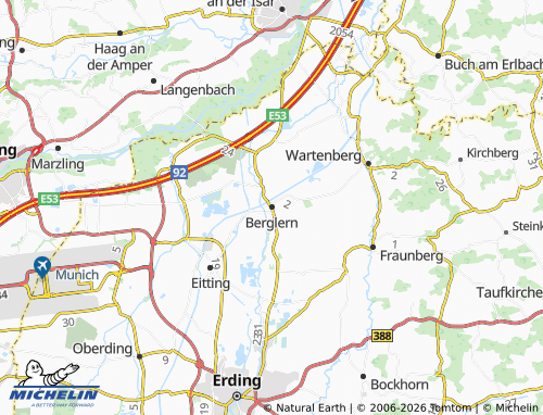 MICHELIN Berglern map - ViaMichelin