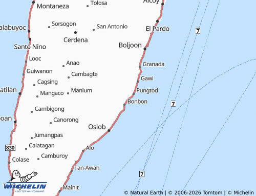 MICHELIN Nueva Caceres map - ViaMichelin