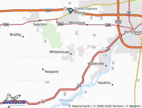 Mapa MICHELIN Whitehouse - ViaMichelin