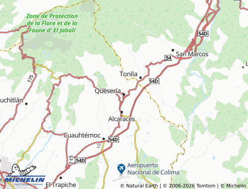 MICHELIN Quesería map - ViaMichelin