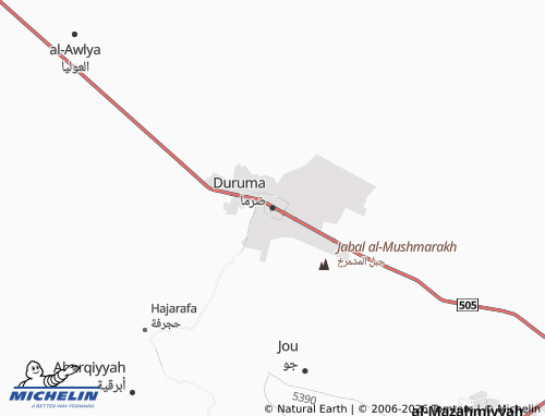 MICHELIN Duruma map - ViaMichelin