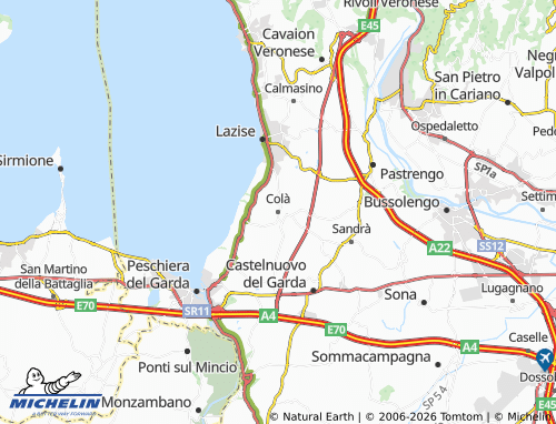 MICHELIN Colà map - ViaMichelin