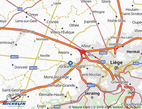 Mappa MICHELIN Awans - ViaMichelin