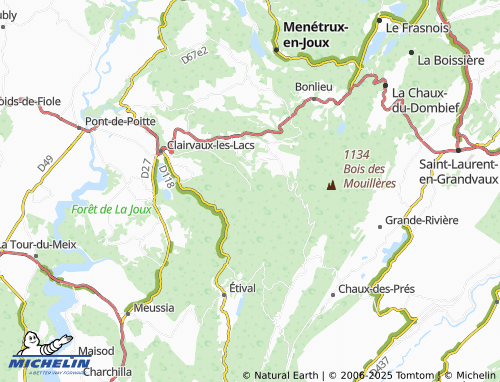 MICHELIN-Landkarte La Frasnée - ViaMichelin