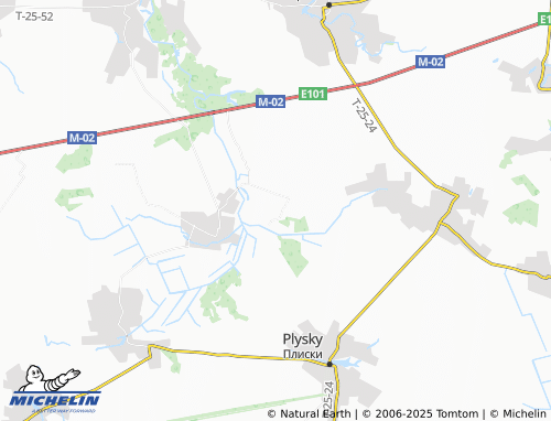 MICHELIN Volnytsia map - ViaMichelin
