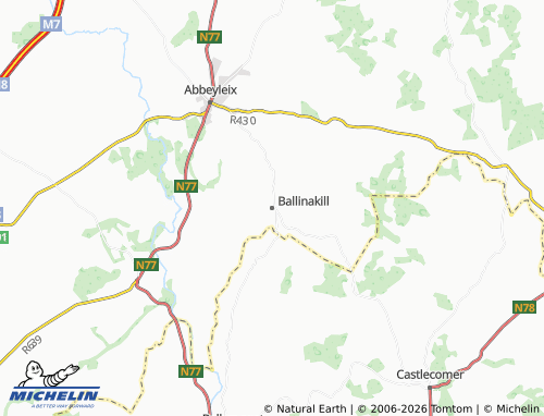 MICHELIN Ballinakill map - ViaMichelin