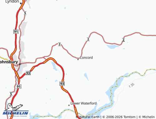 Mappa MICHELIN Concord - ViaMichelin