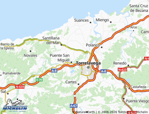Mappa MICHELIN Mijares - ViaMichelin