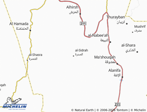 MICHELIN-Landkarte al-Sidrah - ViaMichelin