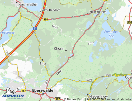 MICHELIN Chorin map - ViaMichelin