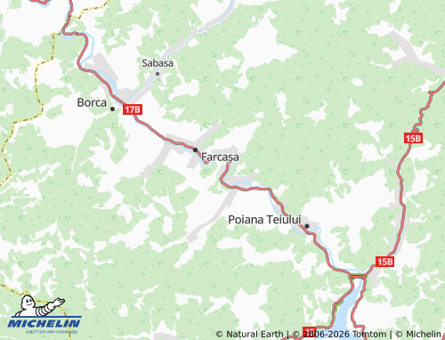 MICHELIN Frumosu map - ViaMichelin