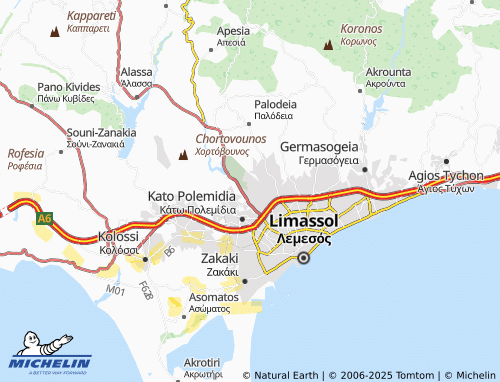 MICHELIN-Landkarte Panagia Evangelistria - ViaMichelin