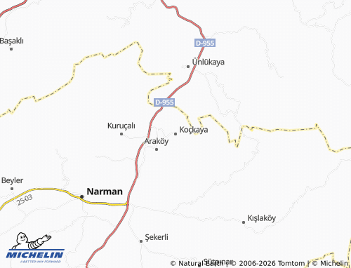 MICHELIN Koçkaya map - ViaMichelin