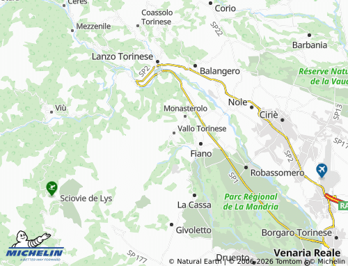 Mappa MICHELIN Vallo Torinese - ViaMichelin